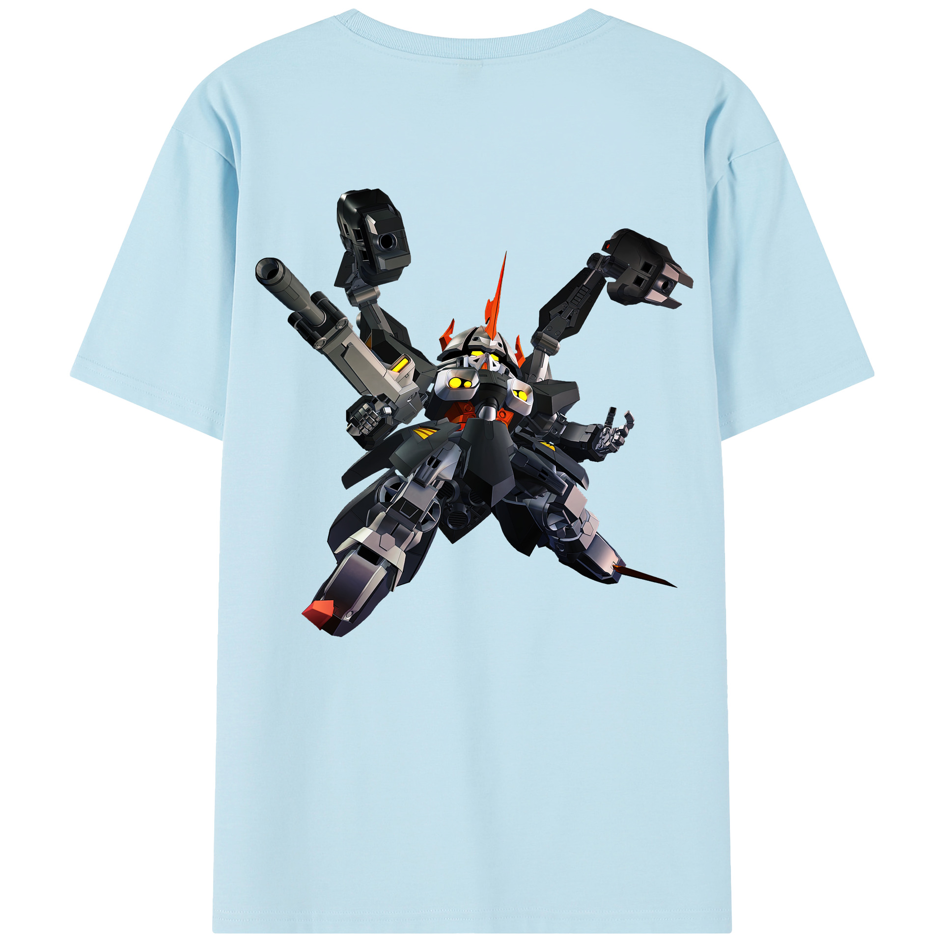 （画像用） 機動戦士ガンダム Mobile Suit Gundam 綿100％半袖Tシャツ（背面プリント）